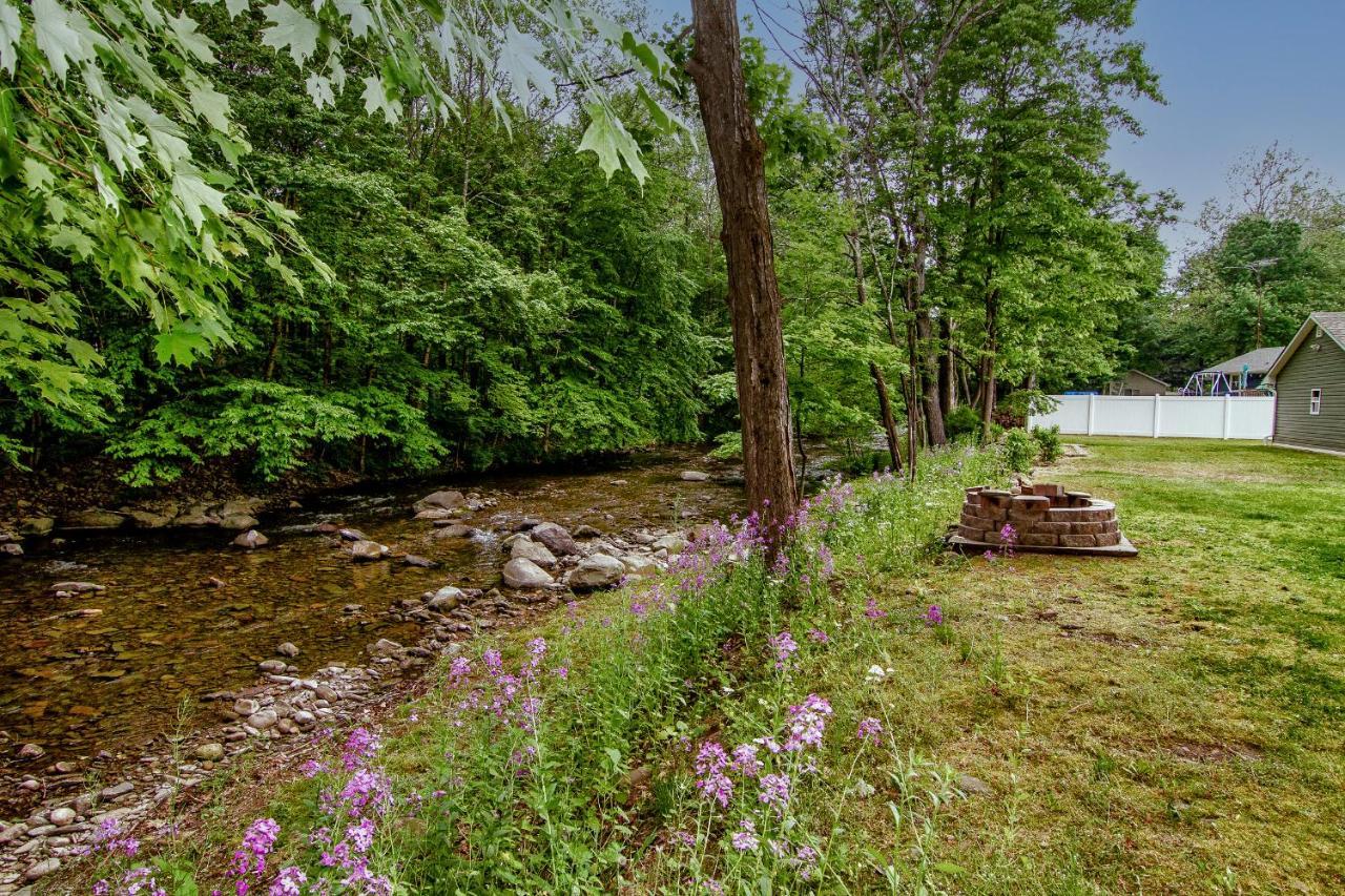 Cabin By The Creek With Private Creek Access Tannersville Εξωτερικό φωτογραφία